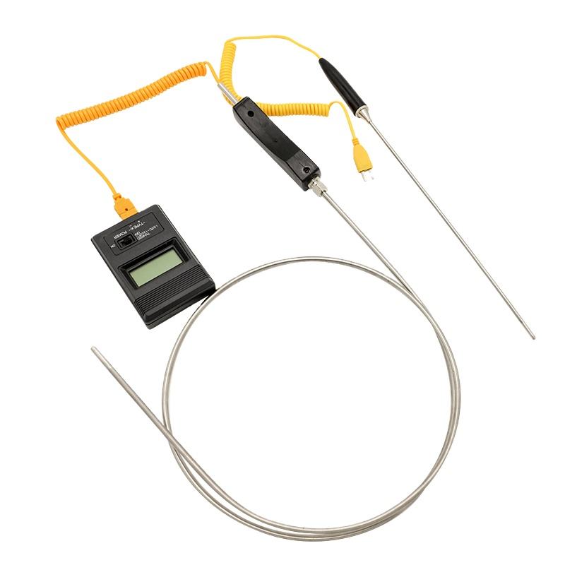 認定ハンドヘルド熱電対 PT100K タイプ温度センサー フレキシブル熱電対測定プローブ