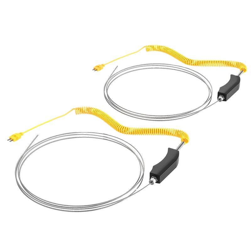 認定ハンドヘルド熱電対 PT100K タイプ温度センサー フレキシブル熱電対測定プローブ