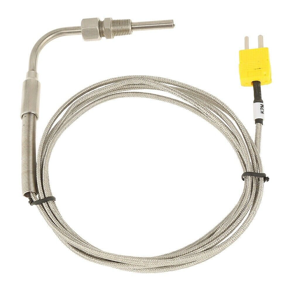 茶色の PTFE シース温度測定直接接触 K タイプ センサー用の熱電対プラグ付き 2 線式熱電対延長ケーブル